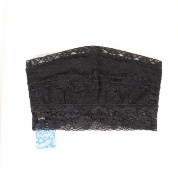 NWT FREE PEOPLE Scallop Lace Bandeau Black Small - Picture 5 of 8